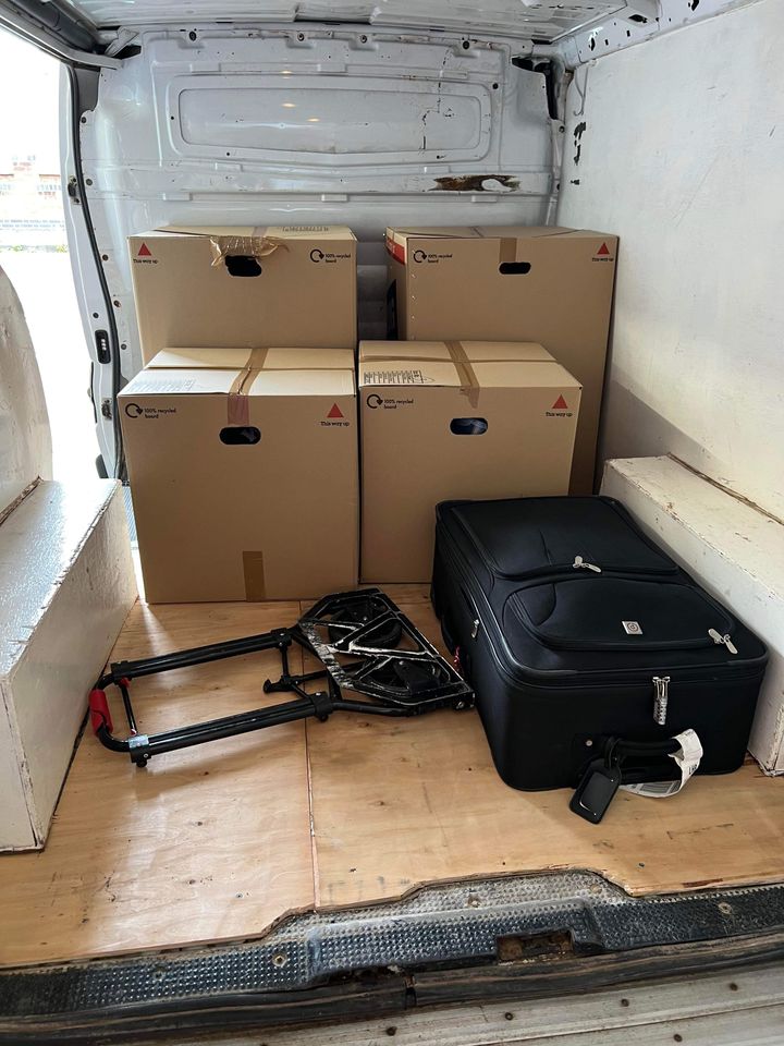 Household items being packed and loaded, representing nationwide removal services by Kidderminster Logistics Ltd